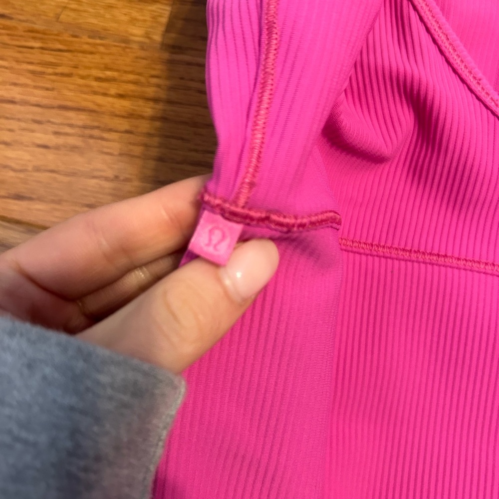 Pink Ribbed Tank Top LULULEMON - Picture 2 of 2